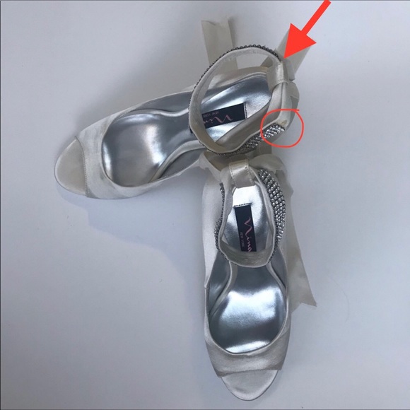 ::DONATED::🆕 NINA // Emma Ankle Wrap Peep Toe Wedge - Picture 3 of 4